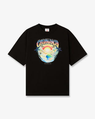 Black Airspray Oversized Short Sleeve T-Shirt