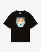 Black Airspray Oversized Short Sleeve T-Shirt