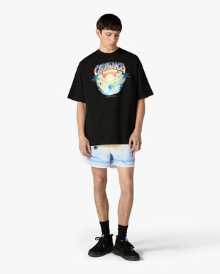 Black Airspray Oversized Short Sleeve T-Shirt