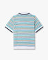 Multicolour Crochet Tuck Stitch Short Sleeve Shirt