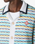 Multicolour Crochet Tuck Stitch Short Sleeve Shirt