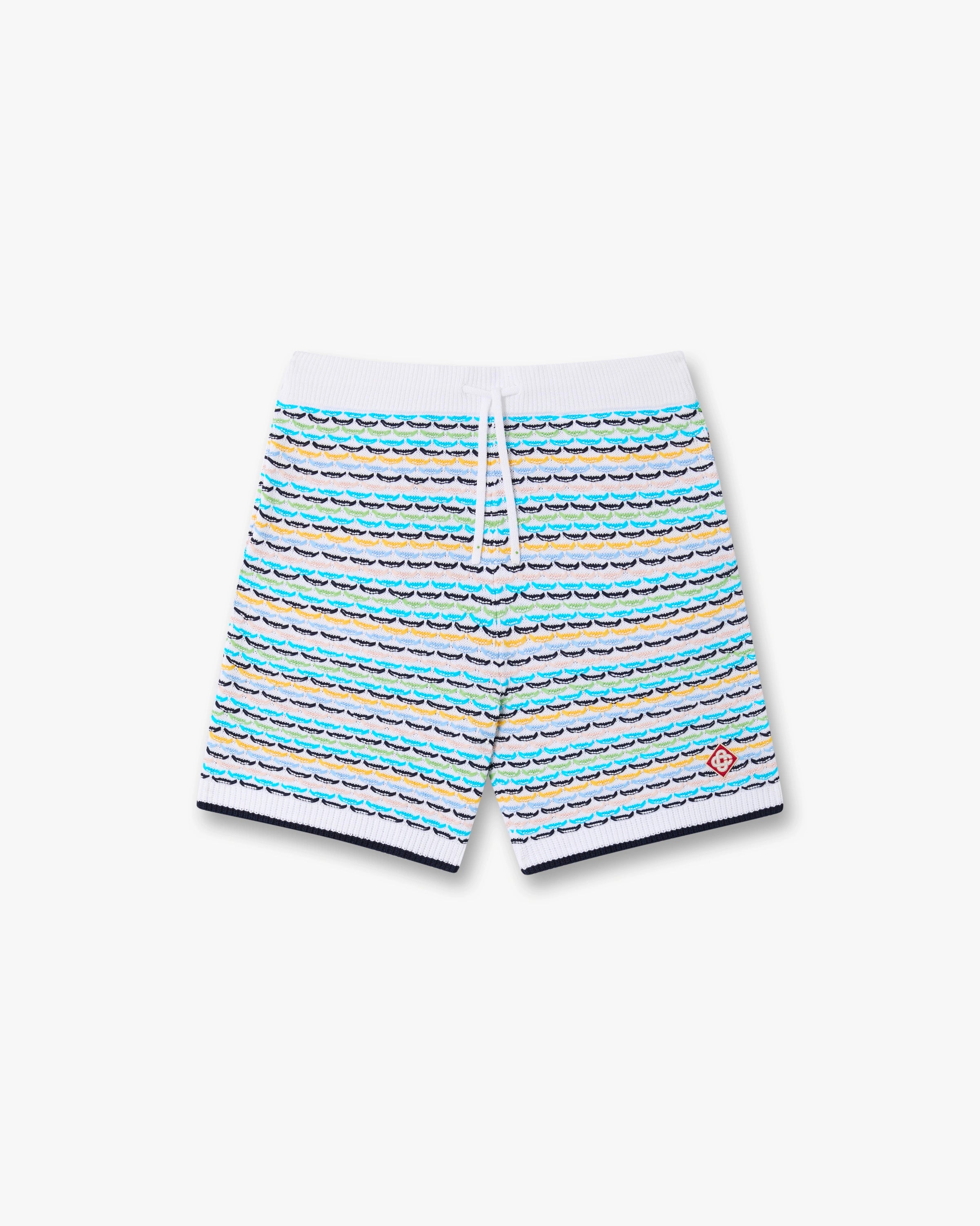 Multicolour Crochet Tuck Stitch Shorts