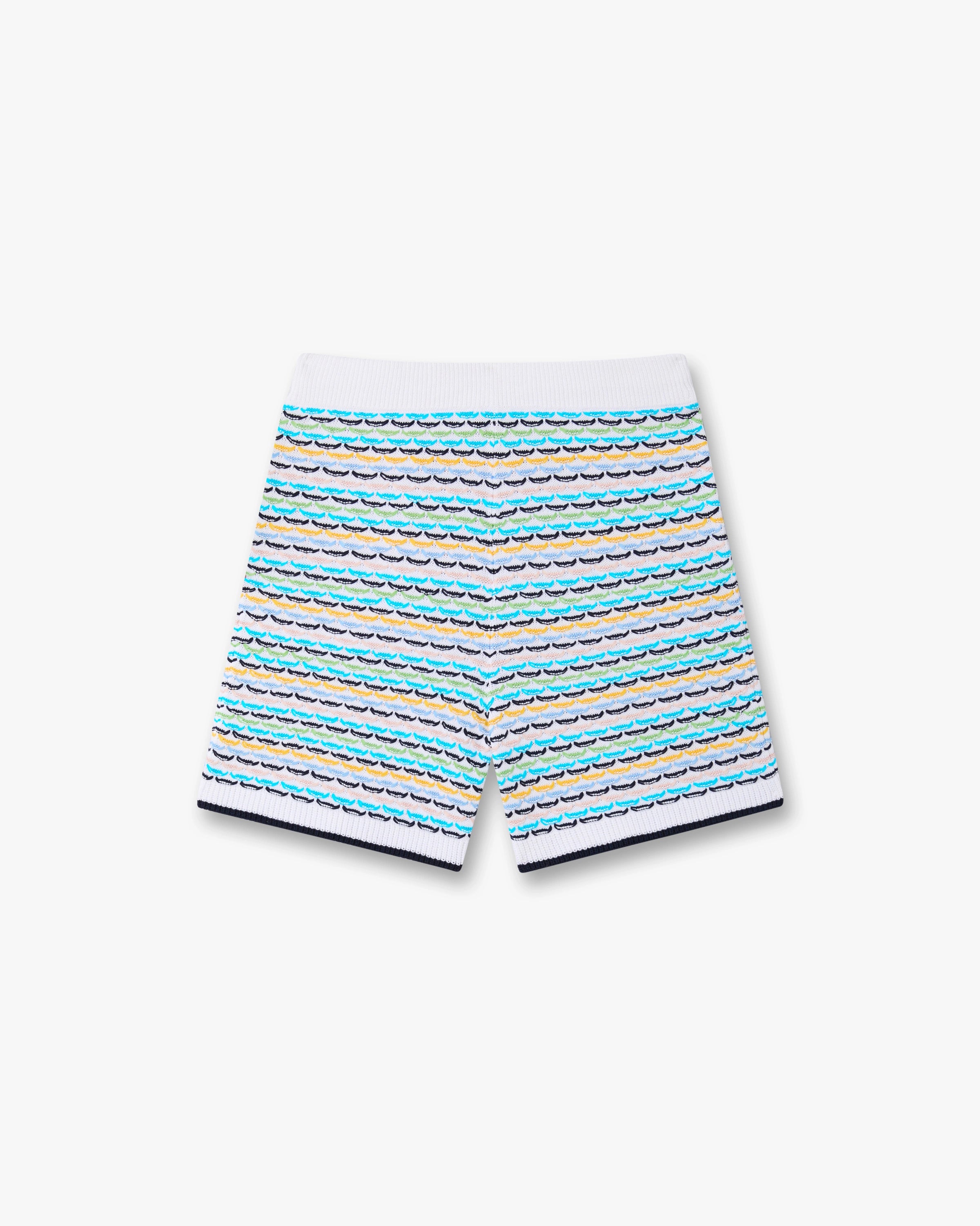 Multicolour Crochet Tuck Stitch Shorts
