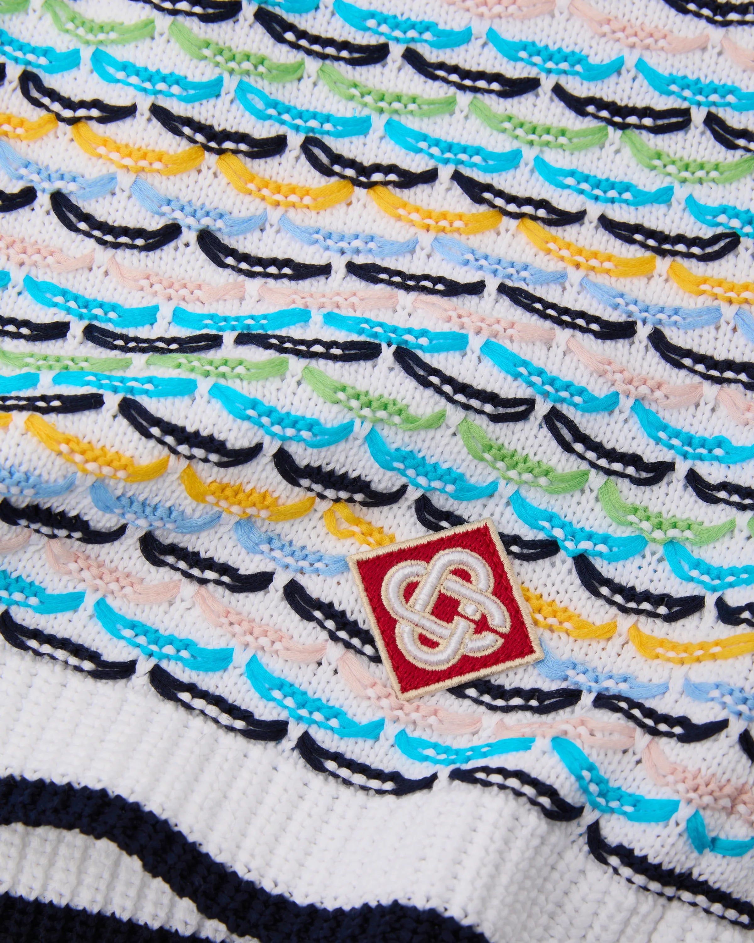 Multicolour Crochet Tuck Stitch Shorts