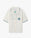 White Palm Tree Emblem Crochet Short Sleeve Shirt