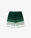 White & Green Boucle Stripe Shorts