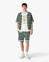 Green Crochet Mosaic Short Sleeve Shirt