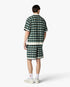 Green Crochet Mosaic Short Sleeve Shirt