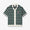 Green Crochet Mosaic Short Sleeve Shirt