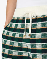 Green Crochet Mosaic Shorts