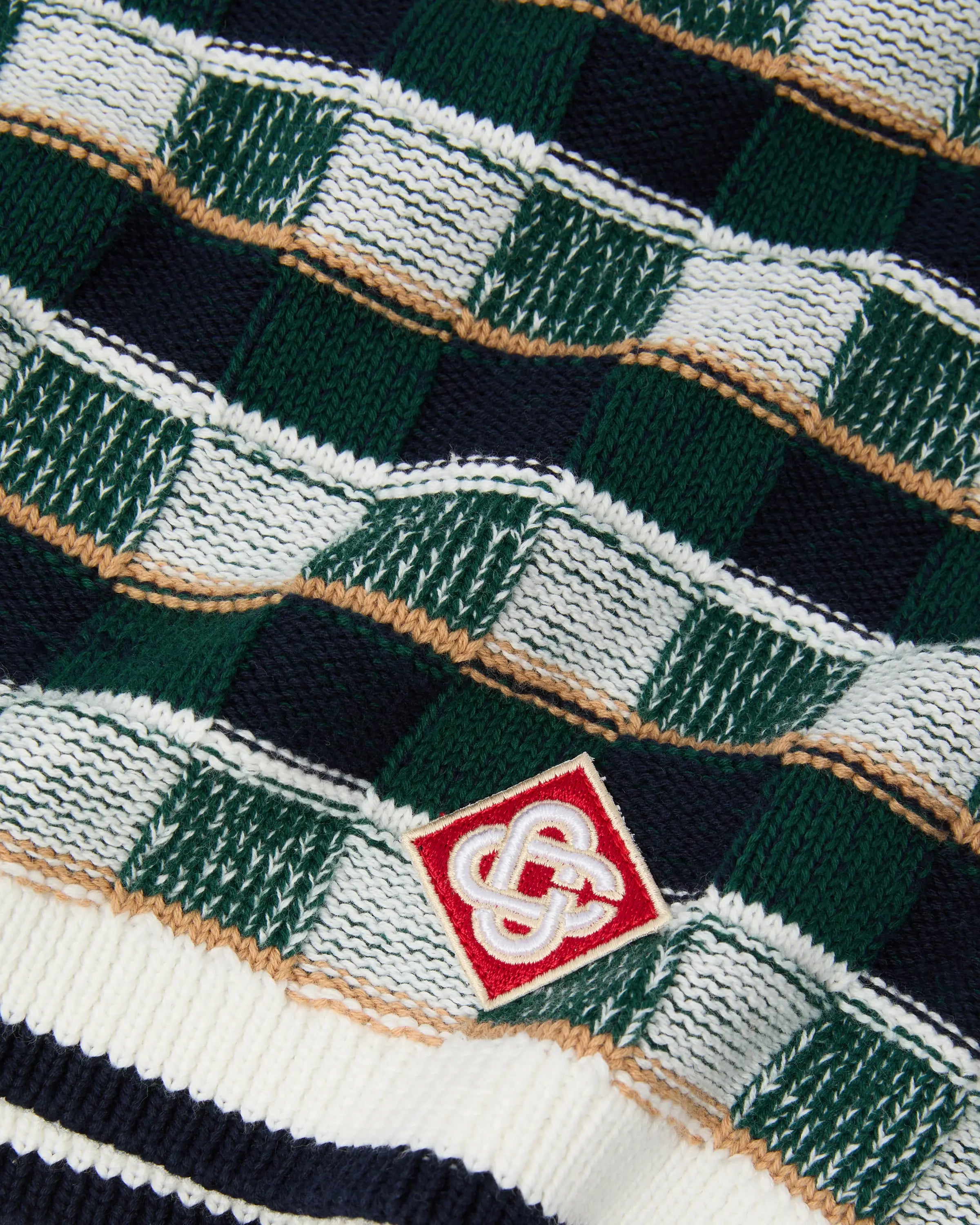 Green Crochet Mosaic Shorts
