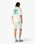 White Palm Tree Emblem Crochet Shorts