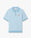 Light Blue Pinstripe Short Sleeve Knit Polo Shirt