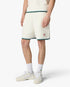 White Boucle Shorts