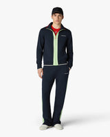 Navy Merino Track Jacket