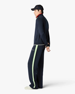 Navy Merino Track Jacket