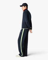 Navy Merino Track Jacket