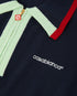 Navy Merino Short Sleeve Polo Shirt