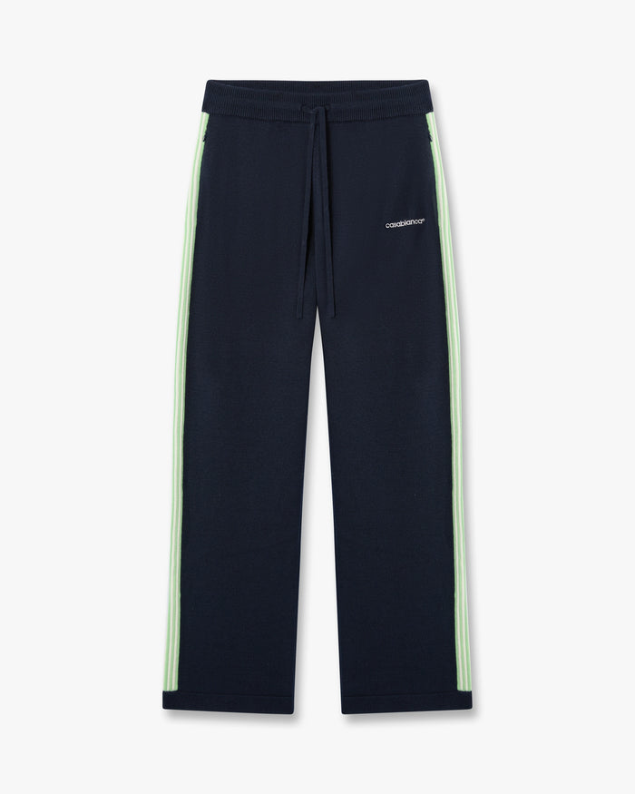 Navy Merino Track Trousers