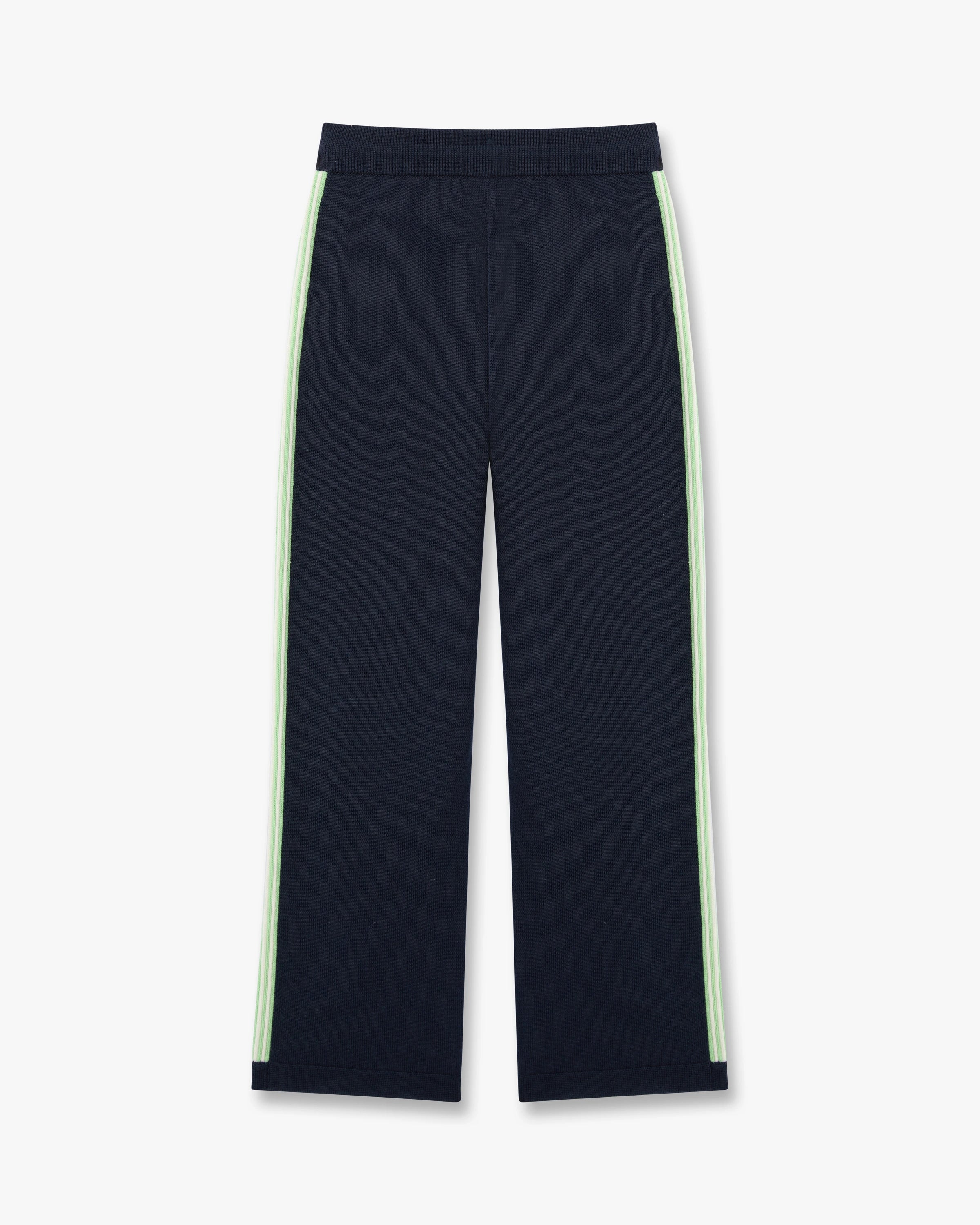 Navy Merino Track Trousers