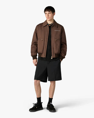 Dark Brown Monogram Cotton Blouson