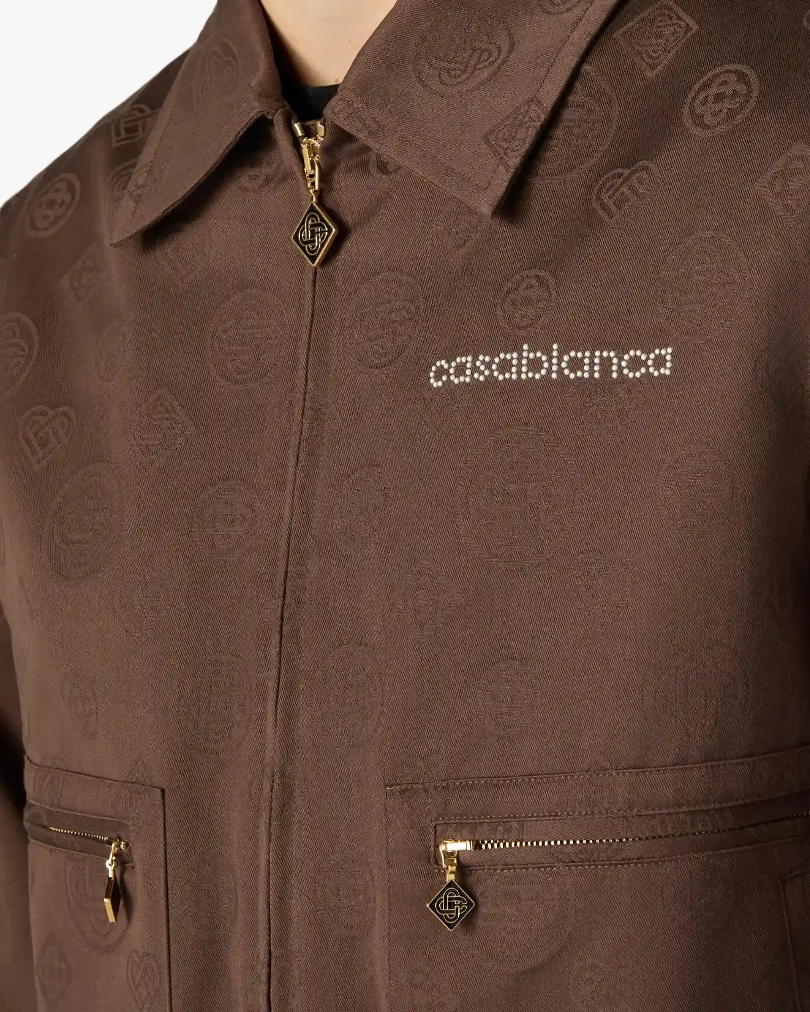 Dark Brown Monogram Cotton Blouson