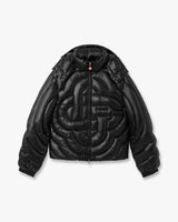 Black Quilted Down Puffer Jacket