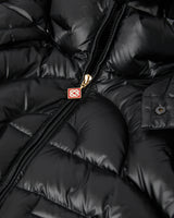 Black Quilted Down Puffer Jacket