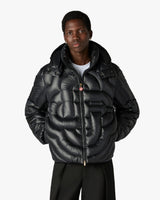 Black Quilted Down Puffer Jacket