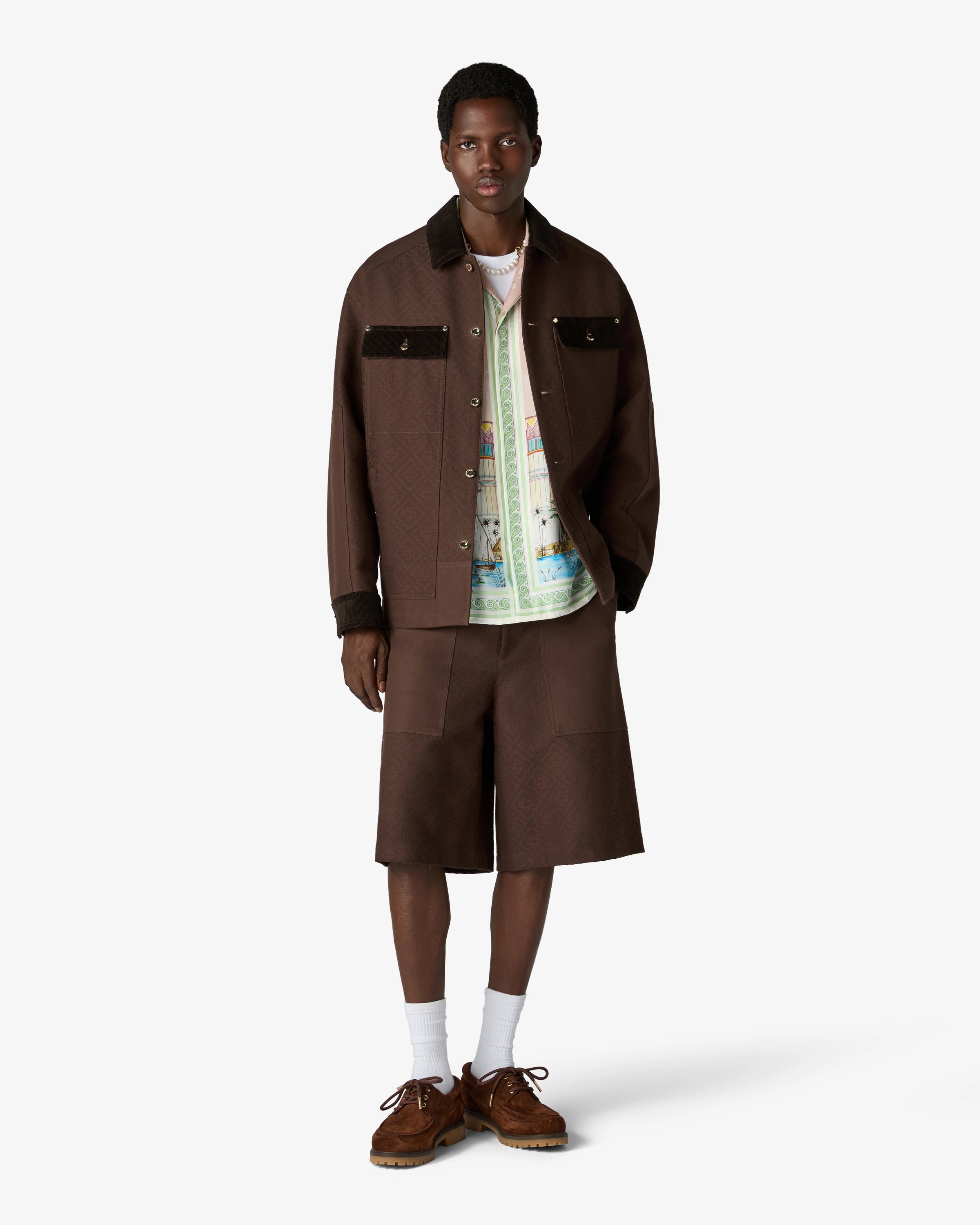 Dark Brown Workwear Safari Jacket