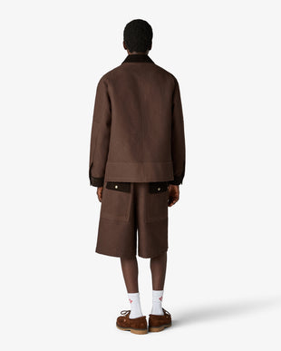 Dark Brown Workwear Safari Jacket