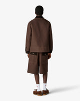 Dark Brown Workwear Safari Jacket