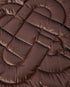 Dark Brown Quilted Down Puffer Vest