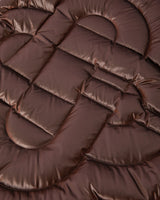 Dark Brown Quilted Down Puffer Vest
