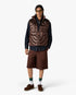 Dark Brown Quilted Down Puffer Vest