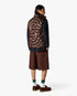 Dark Brown Quilted Down Puffer Vest