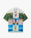 Multicolour Trompe L'Oeil Short Sleeve Silk Shirt