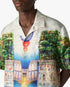 Multicolour Trompe L'Oeil Short Sleeve Silk Shirt
