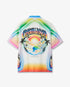 Multicolour Airspray Short Sleeve Silk Shirt