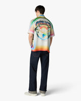 Multicolour Airspray Short Sleeve Silk Shirt