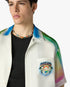 Multicolour Airspray Short Sleeve Silk Shirt