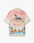 Pink Ethereal Short Sleeve Silk Shirt