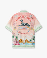 Pink Ethereal Short Sleeve Silk Shirt