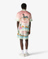 Pink Ethereal Short Sleeve Silk Shirt