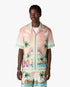 Pink Ethereal Short Sleeve Silk Shirt