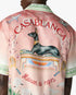 Pink Ethereal Short Sleeve Silk Shirt