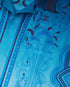 Blue Gradient Egyptian Rug Short Sleeve Silk Shirt