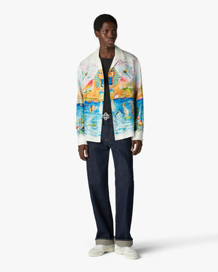 Multicolour Egypt As It Was Long Sleeve Linen Shirt