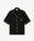 Black Towelling Monogram Short Sleeve Shirt