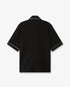 Black Towelling Monogram Short Sleeve Shirt